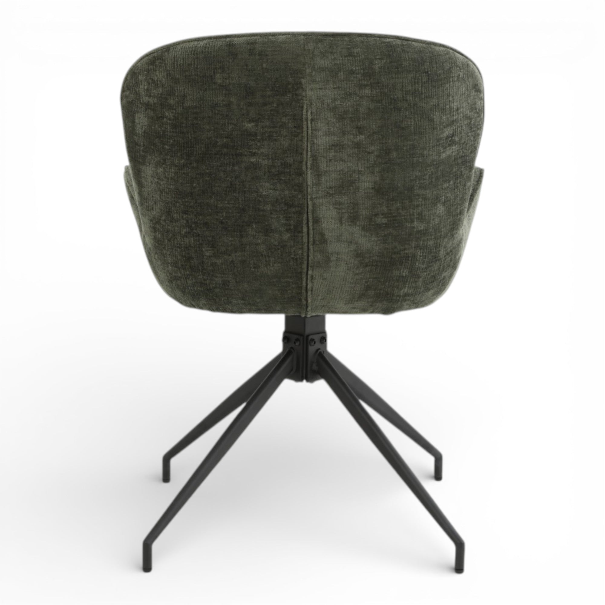 2 chaises pivotantes tissu vert - ASYAR