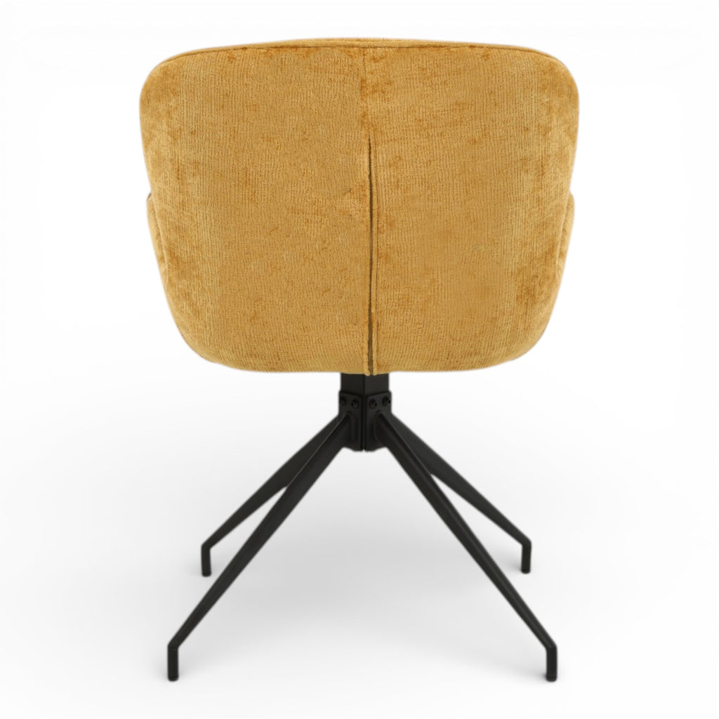 2 chaises pivotantes tissu jaune - ASYAR