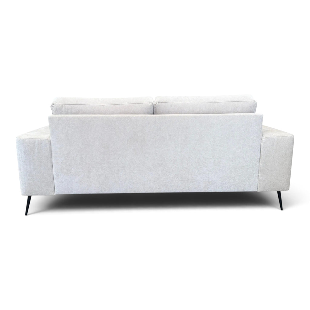 Canapé droit 2/3 places tissu beige 200 cm - FLOW