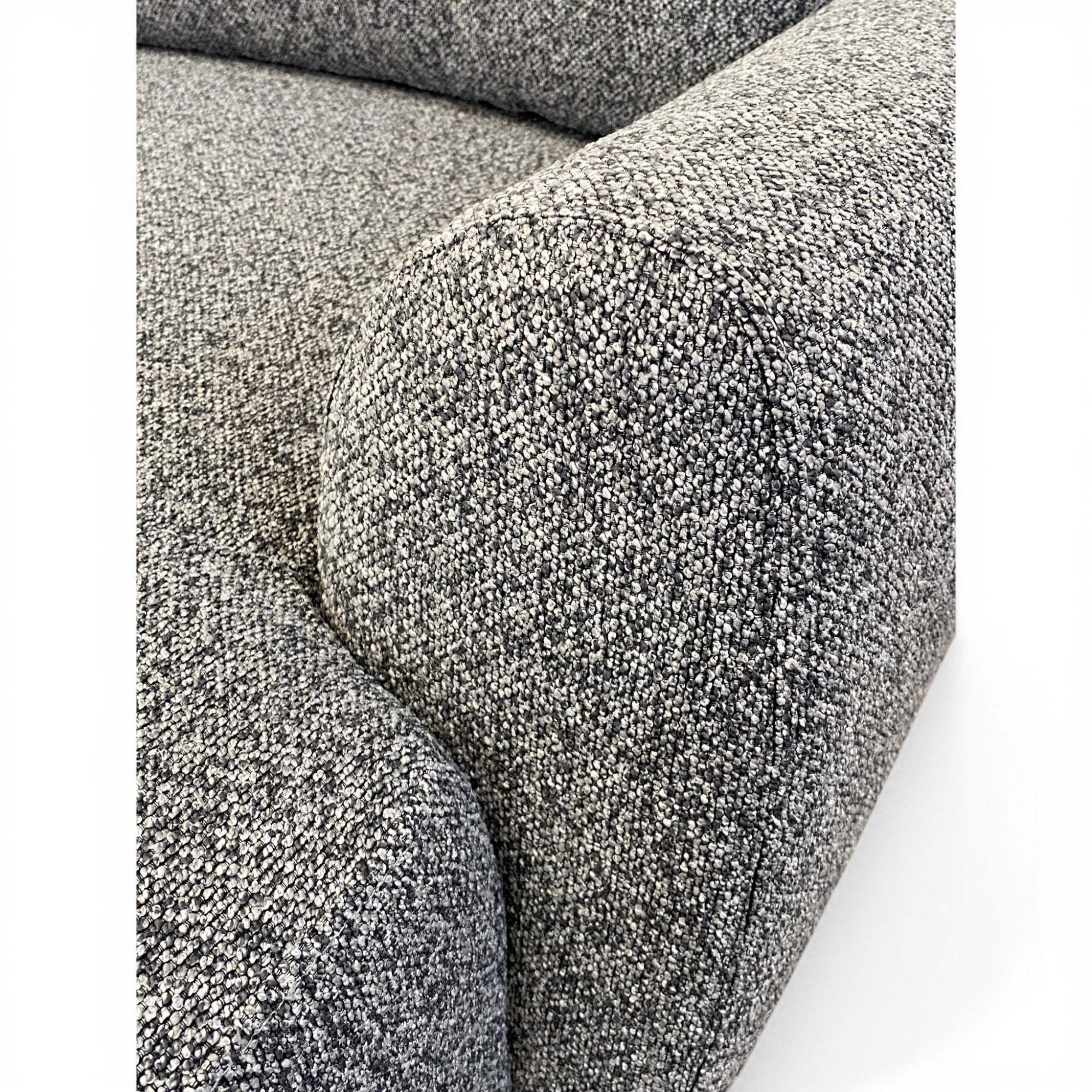 Canapé d'angle droit convertible tissu gris - APPIA