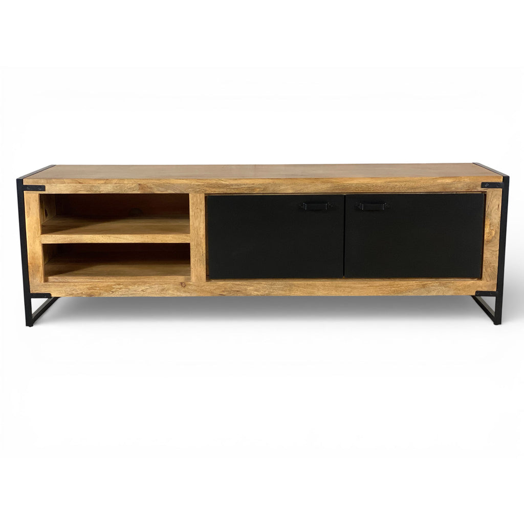 Meuble TV 160 cm en bois massif de manguier - WEST