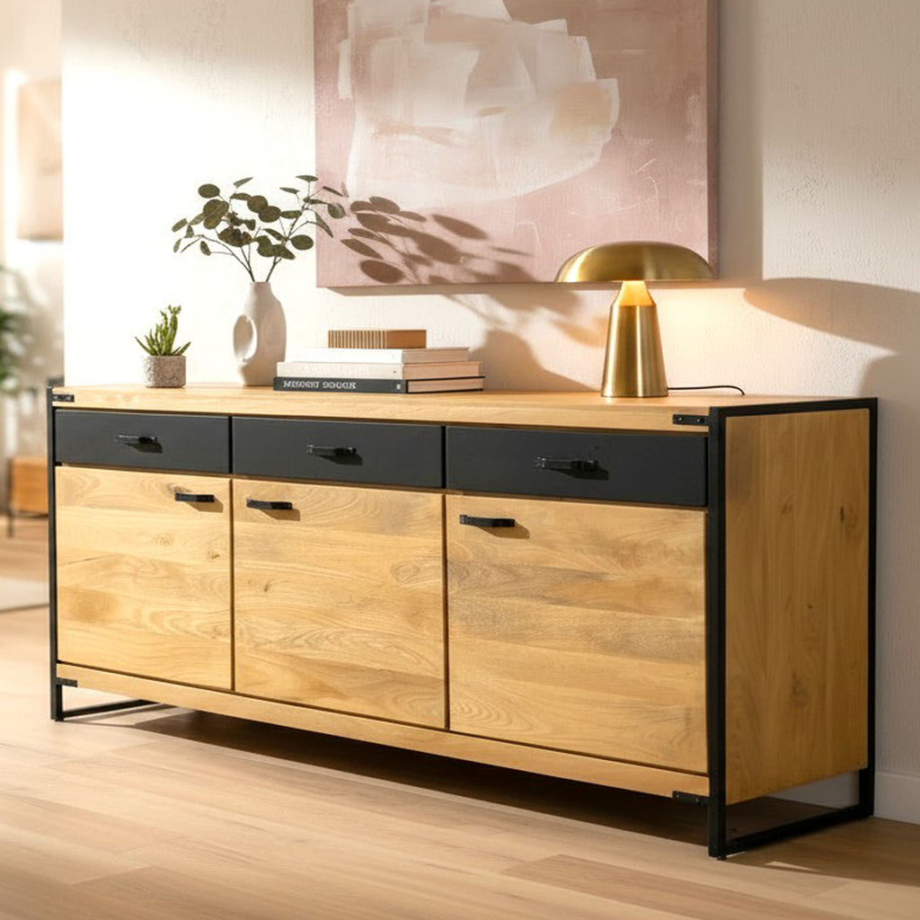 Buffet 170 cm en bois massif de manguier - WEST