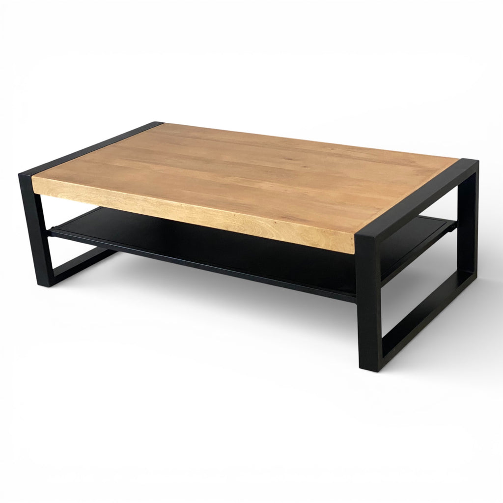 Table basse 130 cm en bois massif de manguier - WEST