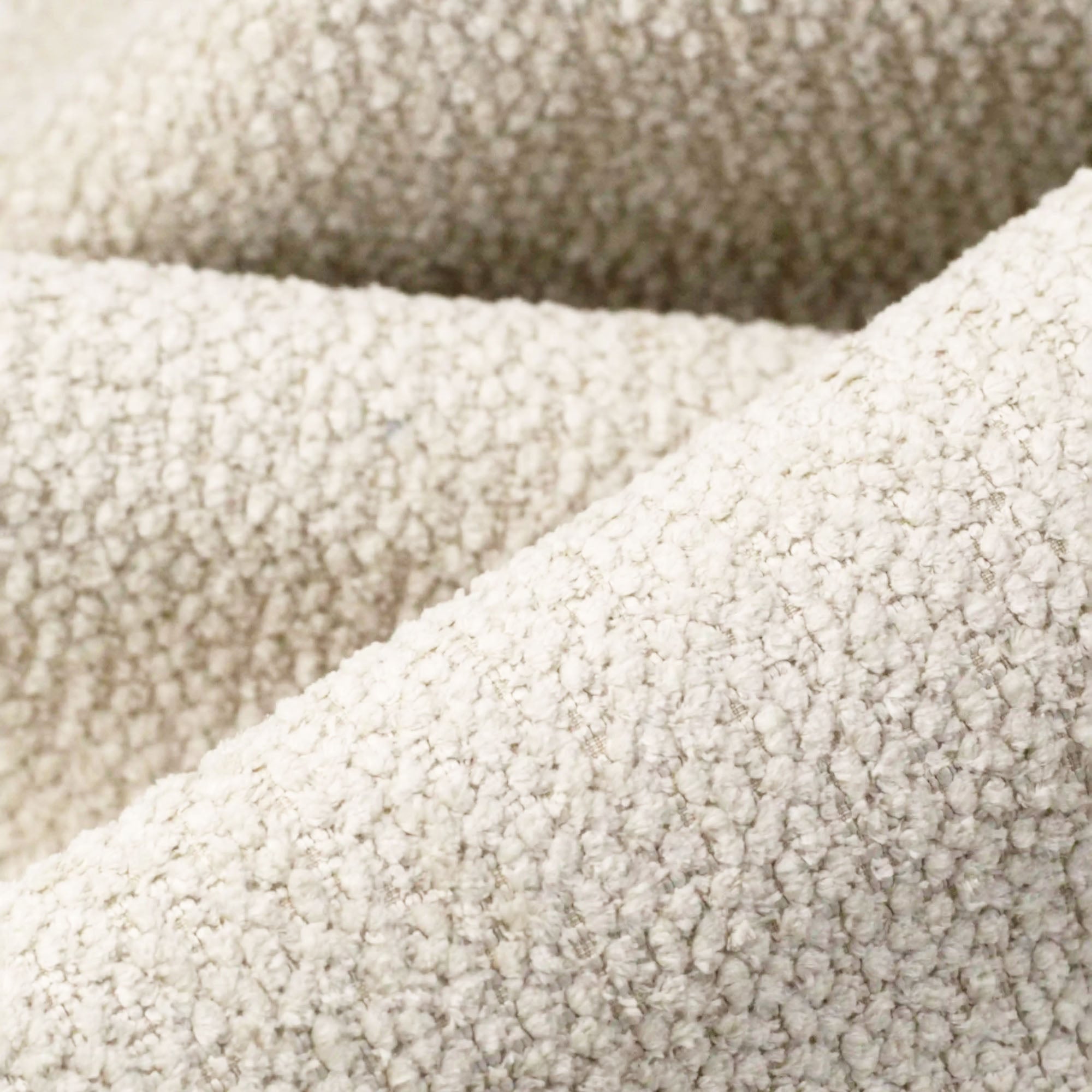 Canapé d'angle droit fixe HAVA tissu beige