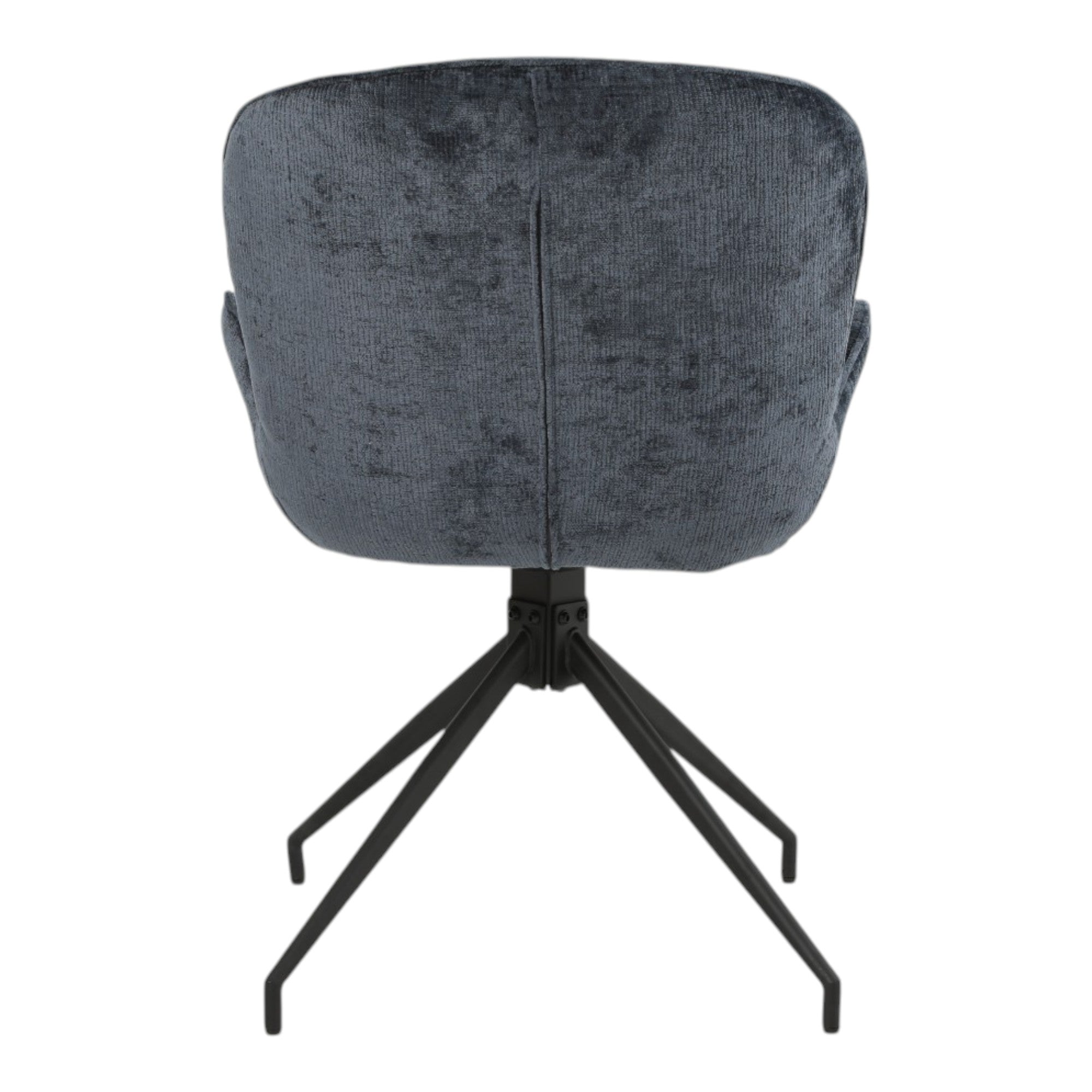2 chaises pivotantes tissu bleu - ASYAR