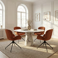 2 chaises pivotantes tissu orange - ASYAR
